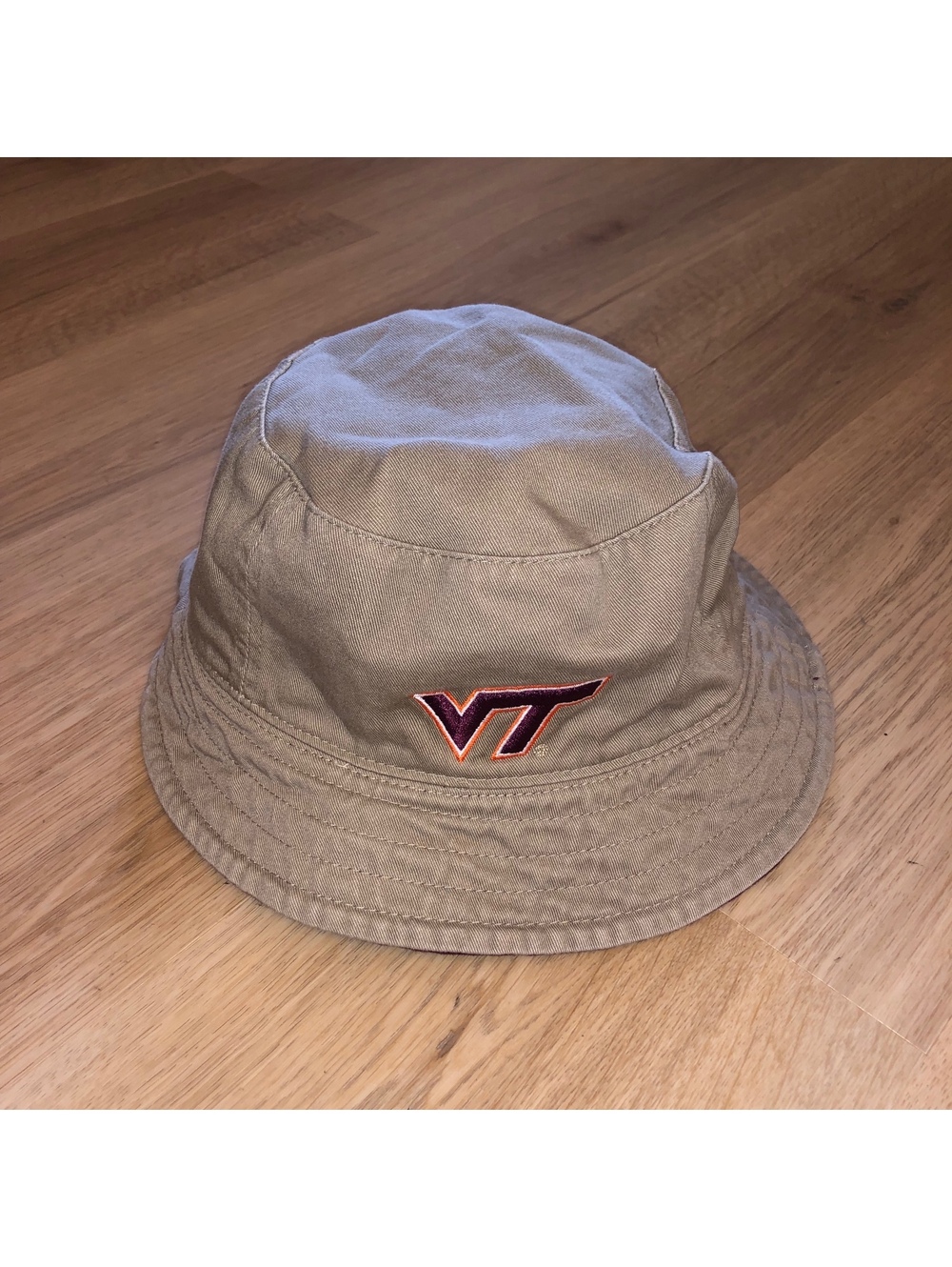 NIKE VIRGINIA TECH HOKIES REVERSIBLE BUCKET HAT MAROON RED KHAKI ADULT ONE SIZE
